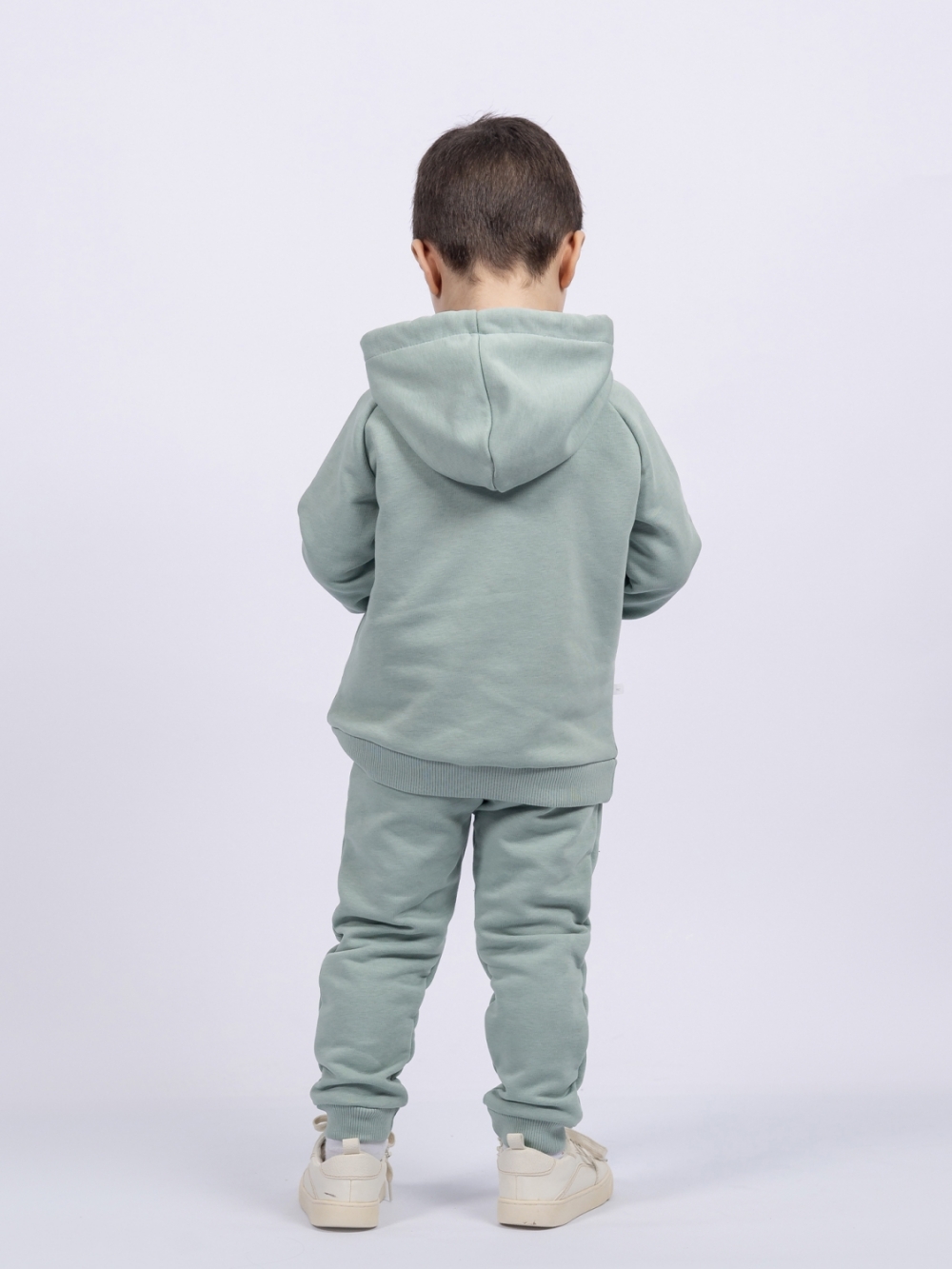 311-ОЛ. Свитшот с капюшоном + Штаны, хлопок 65%, 35% ПЭ, 3-х нитка ( без начеса) олива 98,104,110,116