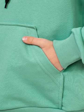 311-Х. Свитшот с капюшоном + Штаны, хлопок 65%, 35% ПЭ 3-х нитка ( без начеса) хаки 146,152,158